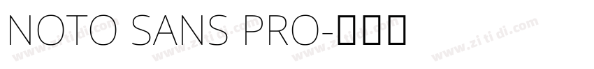 NOTO SANS PRO字体转换